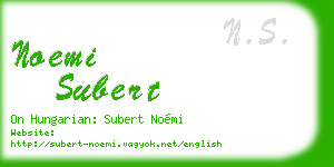 noemi subert business card
